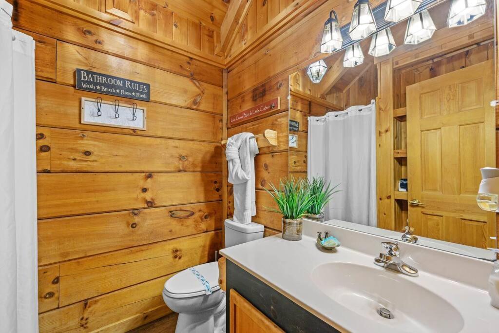 Do Not Disturb - Pigeon Forge Smoky Mountain Studio Cabin, Hot Tub, Fireplace Esterno foto